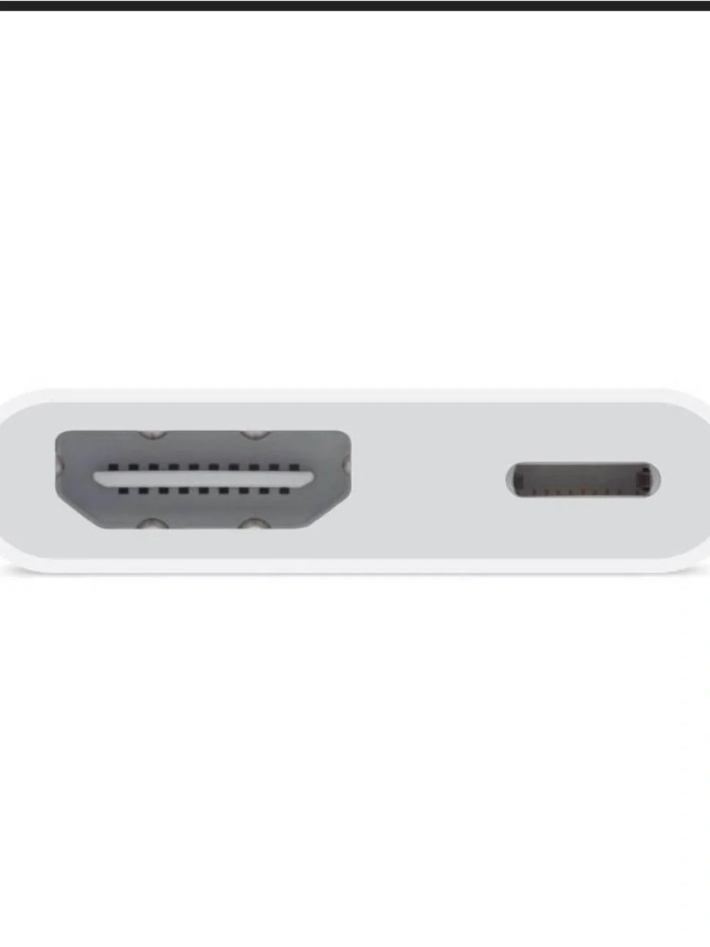 Apple Lightning to HDMI Adapter with Pass-Through Charging - White